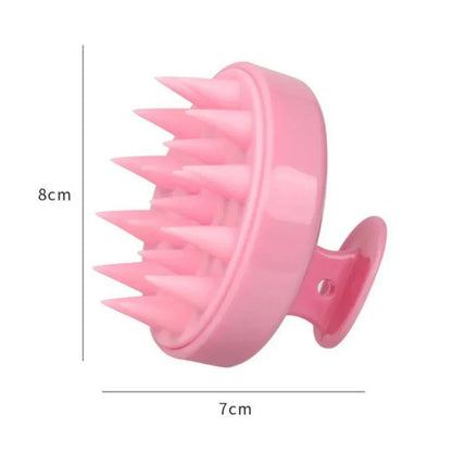 1pc Silicone Shampoo Brush Head Scalp Massage Comb Hair Washing Comb Bath Shower Body Massage Brush Salon Hairdressing Tools