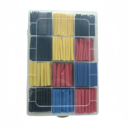 127-750pcs Heat-shrink Tubing Thermoresistant Tube Heat Shrink Wrapping Kit Electrical Connection Wire Cable Insulation Sleeving