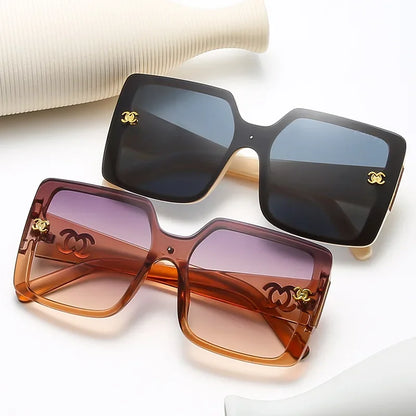 Women's Glasses Retro Oversized Driving glasses Luxury brand Designer Sunglasses UV400 Women's Gradient Shade Oculos De Sol