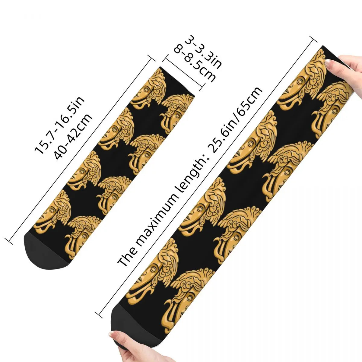 Vintage Medusa Head Crazy Men's compression Socks Unisex Greek Mythology Harajuku Seamless Printed Funny Novelty Happy Crew Sock