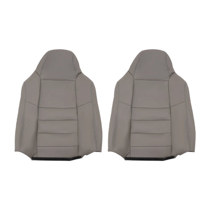 Tan and Grey PU Car Seat Covers For Ford F250 F350 Seat Covers Waterproof and Scratch-resistant,