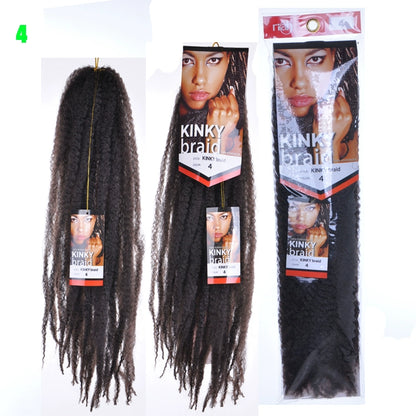 Wig Female Kinkybraidhairsyntheticextension Black Dreadlocks Caterpillar Braid Hot