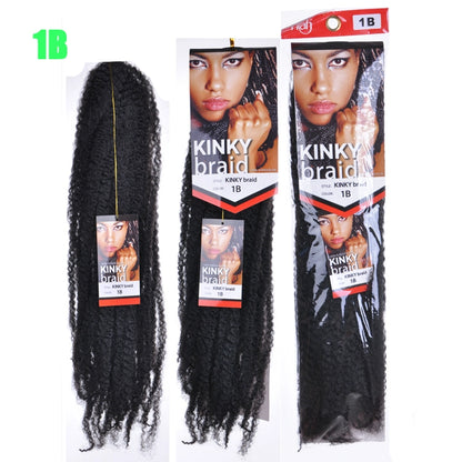 Wig Female Kinkybraidhairsyntheticextension Black Dreadlocks Caterpillar Braid Hot