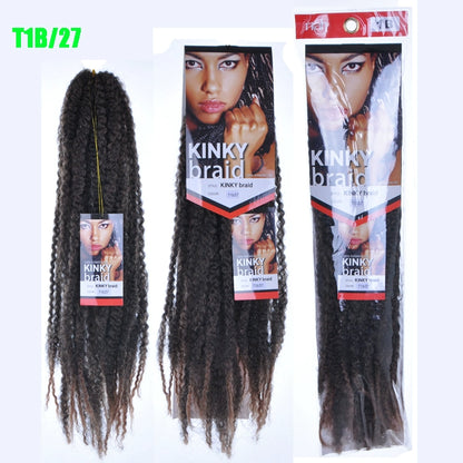 Wig Female Kinkybraidhairsyntheticextension Black Dreadlocks Caterpillar Braid Hot