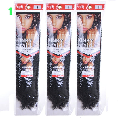 Wig Female Kinkybraidhairsyntheticextension Black Dreadlocks Caterpillar Braid Hot