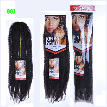 Wig Female Kinkybraidhairsyntheticextension Black Dreadlocks Caterpillar Braid Hot