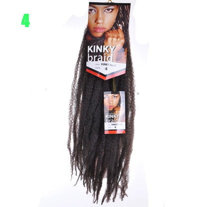 Wig Female Kinkybraidhairsyntheticextension Black Dreadlocks Caterpillar Braid Hot